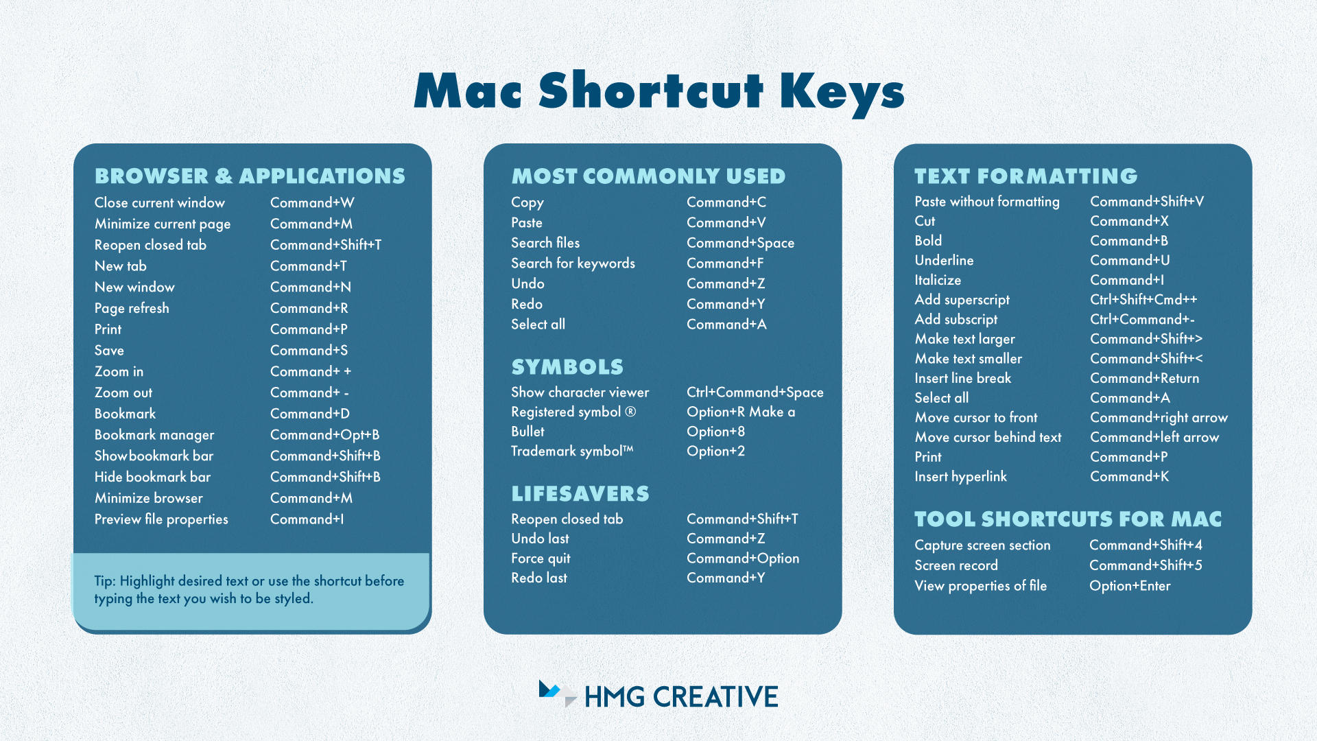 Mac Shortcut Keys